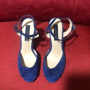 Steve Madden Blue Suede High Heel Shelli 7.5M